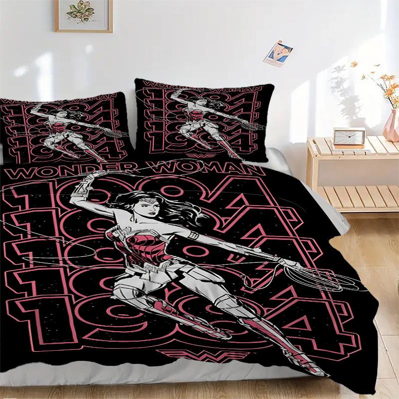 

Набор пододеяльников Wonder Woman, 3 шт., Мягкий и удобный пододеяльник, Гостевая комната (1*Пододеяльник + 2*Наволочки, Без наполнителя) yy251024013 135x200cm