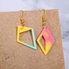 Silicone Earrings Mold Diamond-shaped Earrings Pendant Mold Resin Casting Mold Craft Tools Suitable for Women Girls