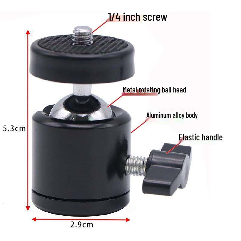 Universal 360° Rotating Metal Ball Head Phone Holder for Live Streaming