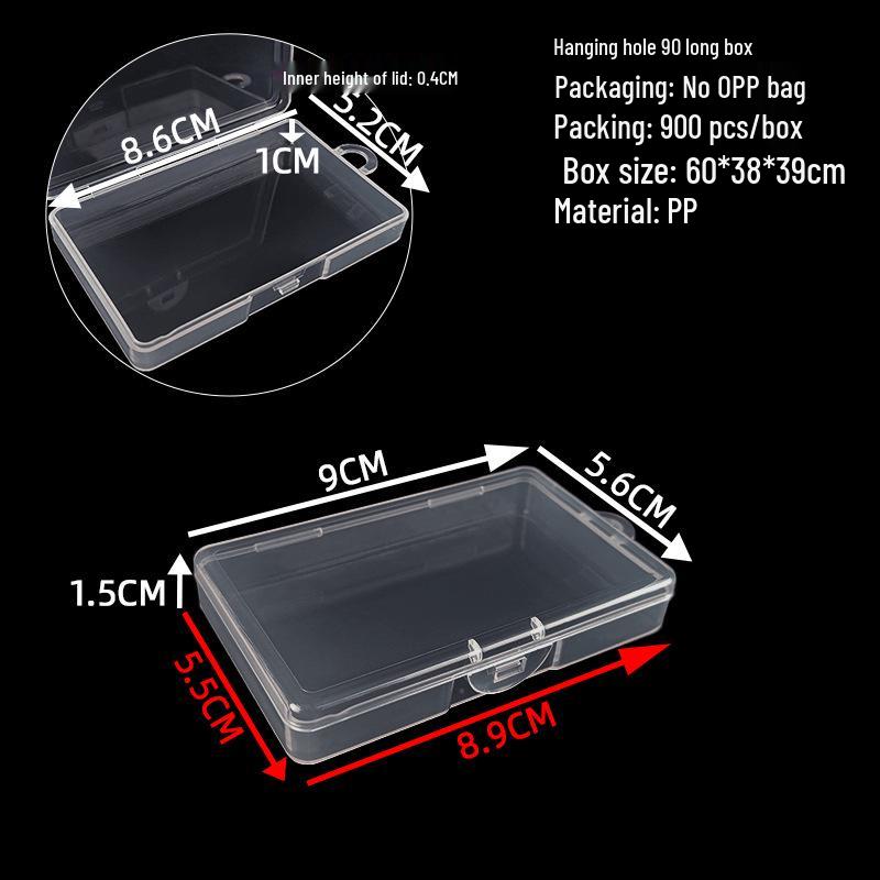 Cutie de depozitare și afișare pentru feronerie din plastic transparent