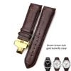 Curved End 22mm 23mm 24mm Genuine Leather Watchband for Tissot T035 T 035617   627 Cowhide Watch Strap Butterfly Clasp Men Tools