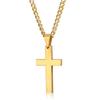 New Arrival Unisex Simple Polished Cross Pendant Necklace
