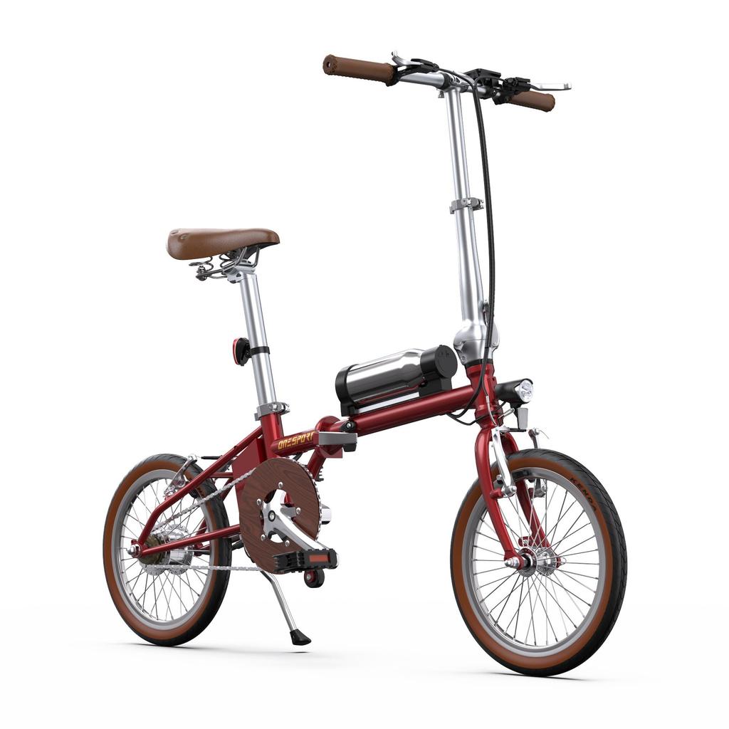 ONESPORT OT02 Electric Bicycle: 16-inch 250W Motor, Top Speed 25 Km/h, 36V 5.2AH, Maximum Range 25 Km