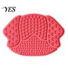 Anti-choke Pet Feeding Mat Slow Food with Strong Suction Cup, Puppy Head Design Grade Silicone Mat, Dog Eating Bowl Accessory for Prevent Choking
