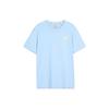 Colorful Casual Series Solid Color Breathable Sports Short Sleeve T-Shirt Unisex Tops Sky-Blue L122U166-0147