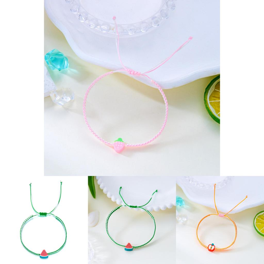 Summer Fruit Bracelet With Handmade Soft Clay For Women And Friendship Gifts