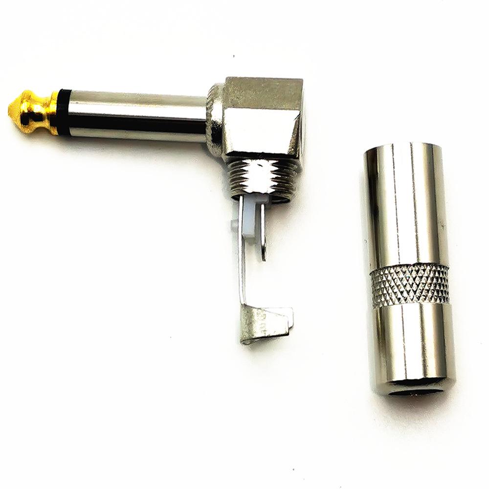 Gold-Plated 6.35MM Guitar/Bass Cable Plug, 6.5MM Welding Connector