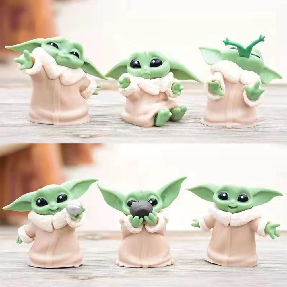 6pcs The Star War Action Figures for Wars Theme Party Decorative Ornaments Gifts