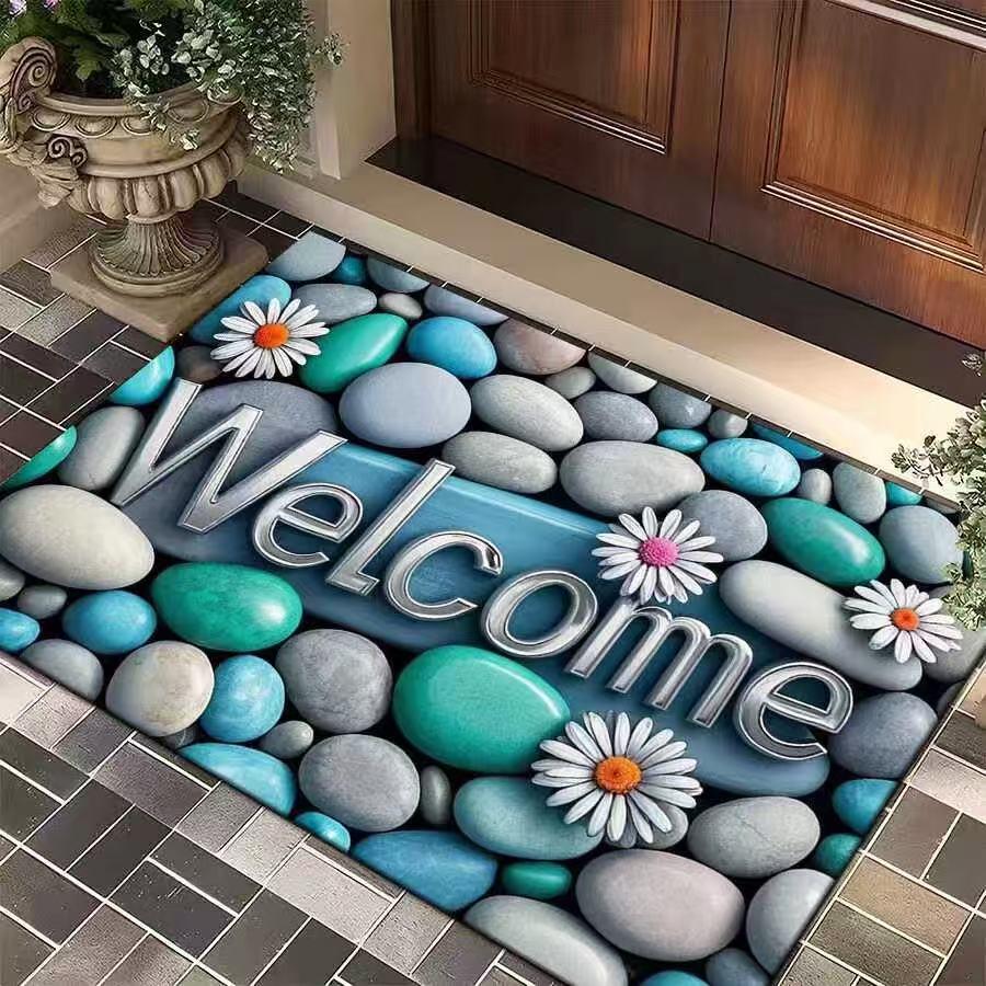 Diatomaceous Earth Water-Absorbent Non-Slip Doormat - American Small Stone Design for Entryways