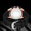 CHENXI Multi-functional Sports Silicone Strap Man Watch Moon Phase Waterproof Chronograph Business Casual Quartz Men's Watches