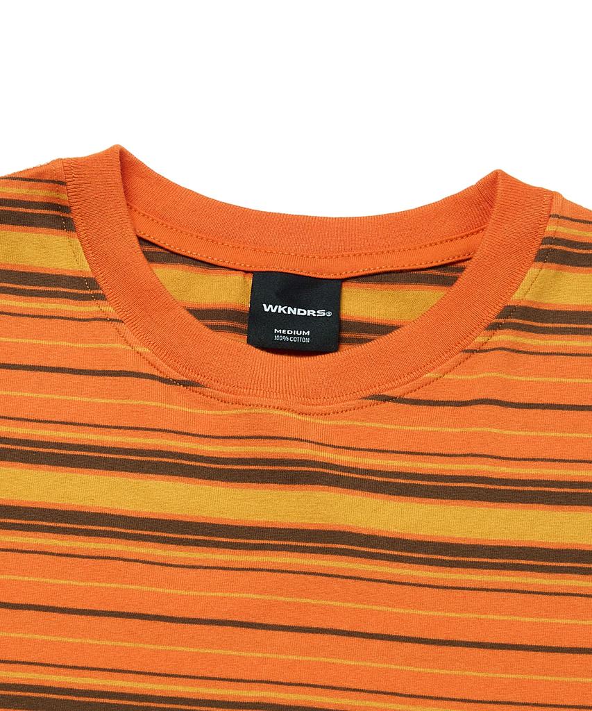 WKNDRS Striped Ls T-Shirt (Orange)