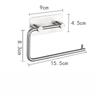 No Drilling Stainless Steel Tissue Holder, Square Towel Rack & Bathroom Toilet Paper Holder, Wall Mounted Bathroom Accessories