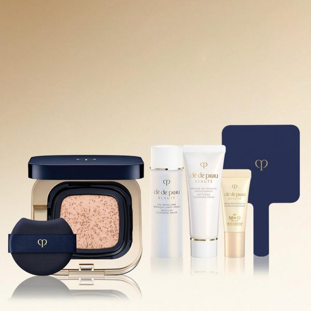 Cl  De Peau Beaut  Сияющий кушон-тональная основа Dewy Set I10