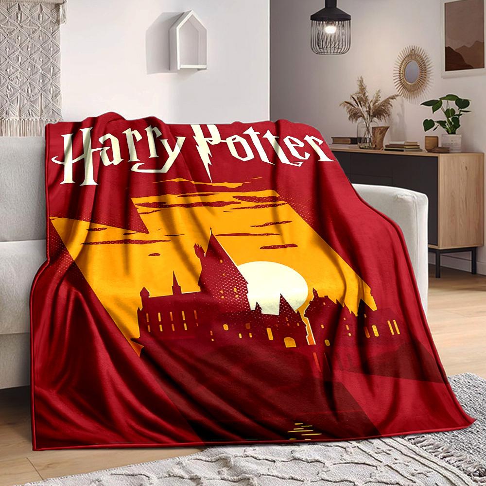 

1pc Harry Potter Soft Skin-Friendly Flannel Blanket with Digital Printing, Various Sizes Available for Family, Friends, Birthday 80x120cm