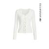 ELLASSAY Women's French Ruffle Hem Wool Blend Sweater