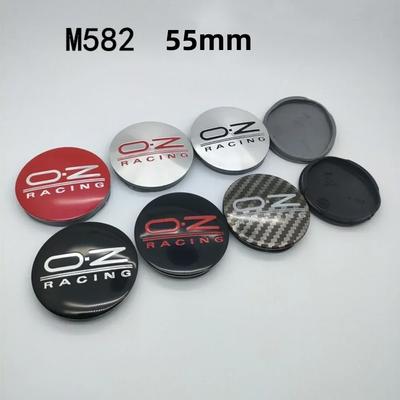 4pz 55MM M582 Tappi Centrali Ruota Auto Emblema Logo Sportivo O.Z OZ Racing Coprimozzo Ruote Tappo Mozzo Copripolvere Accessori Auto