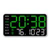 Digital Alarm Clock Electronic Wall Clock Large Number Display Bedside Alarm Clock Boarderless Wall-mounted Clock for Students