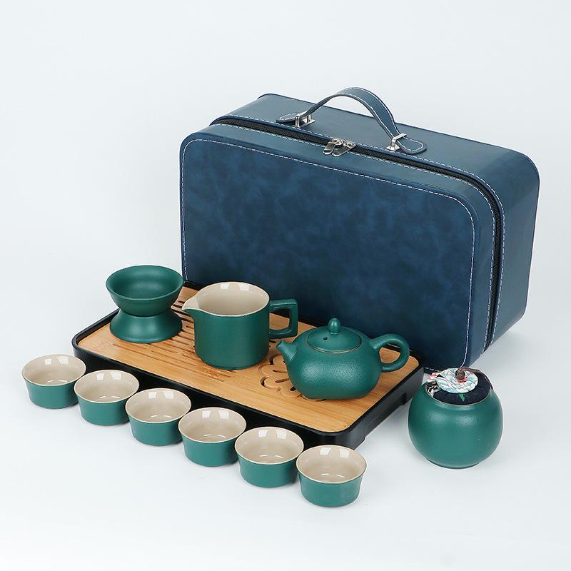 Ceramic Teapot Kung Fu Tea Set 2024 New Home Living Room Tea Office Guest Feeling Light Luxury