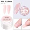 UV/LED Gel na prodlužování nehtů Křišťálový fototerapeutický gel Modelovací Rychle vytvrzující Pevný gel DIY Salon Nástroj pro nail art