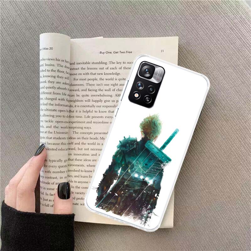 Final Fantasy VII Phone Case For Xiaomi Redmi Note 14 13 Pro Plus 5G Cover 13C 14C 12 12C 9 9T 9C 10 10C 8 7 6 10A 9A Pro Coque