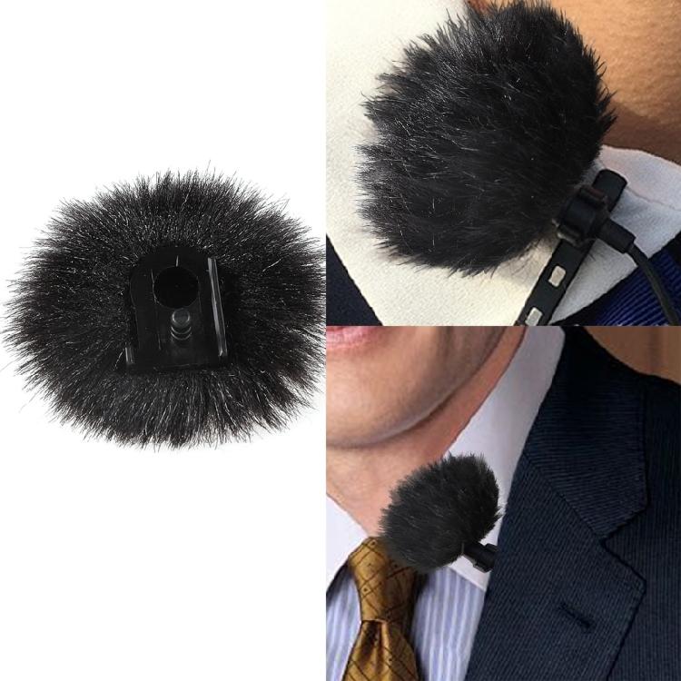 Furry Outdoor Microphone Windscreen Muff Lavalier Wind Muff Lapel Microphone Reduce Wind Noise Wind Cover Replacement