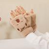 Capybara Gloves Half Finger Women Mittens Kawaii Plush Gloves  Male