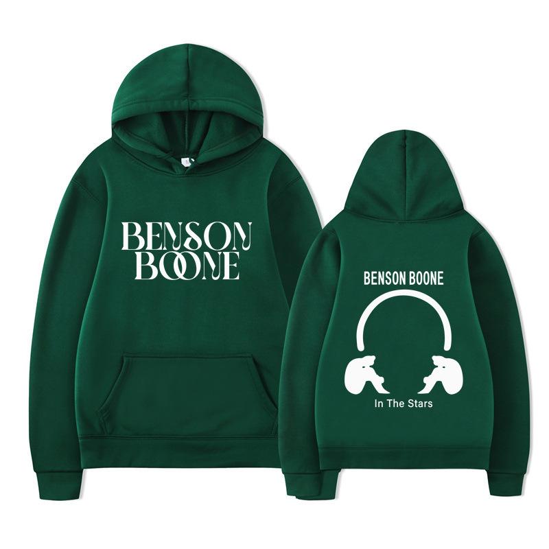 Hooded Sweater Harajuku Funny Benson Boone Sweater, Long Sleeve Men's and Women's Pullover Spot
