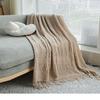 G5Zins Nordic Luxury Wool Blanket Shawl - Light Air Conditioning Throw, Sofa & Office Nap Cape.
