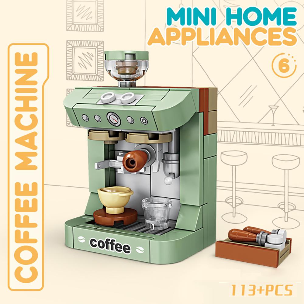 Pretend Play Home Appliance Building Blocks Kids Toys Birthday and Holiday Gift Mini Appliances Set Including Fan Computer Stove