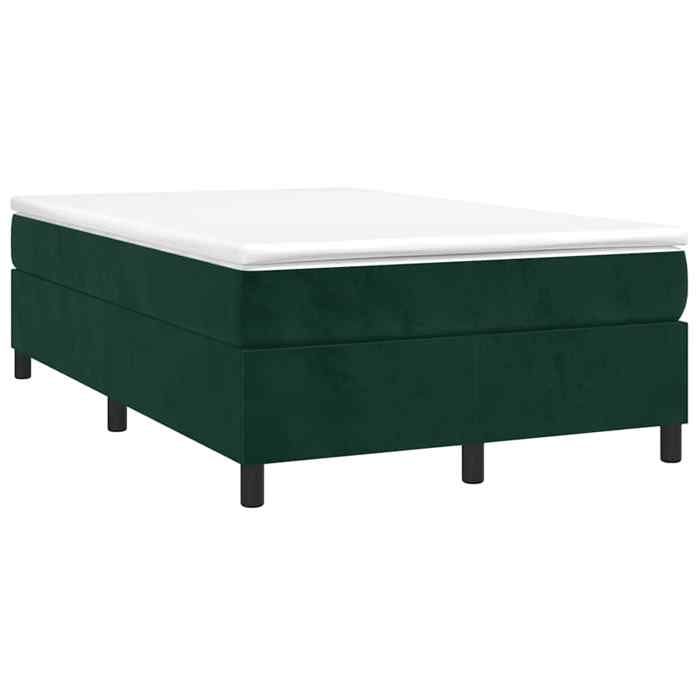 Maison Exclusive - Sommier à lattes de lit avec matelas vert foncé 120x190 cm