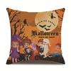 Halloween Linen Pillow Cover Printed Pillow Supply Cushion Cover