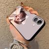 Cartoon Girl Pattern Case for iPhone XS Max XR 13 12 11 17 Pro Max 7 8 17Air 15 16 14 Plus Black Soft Phone Cover