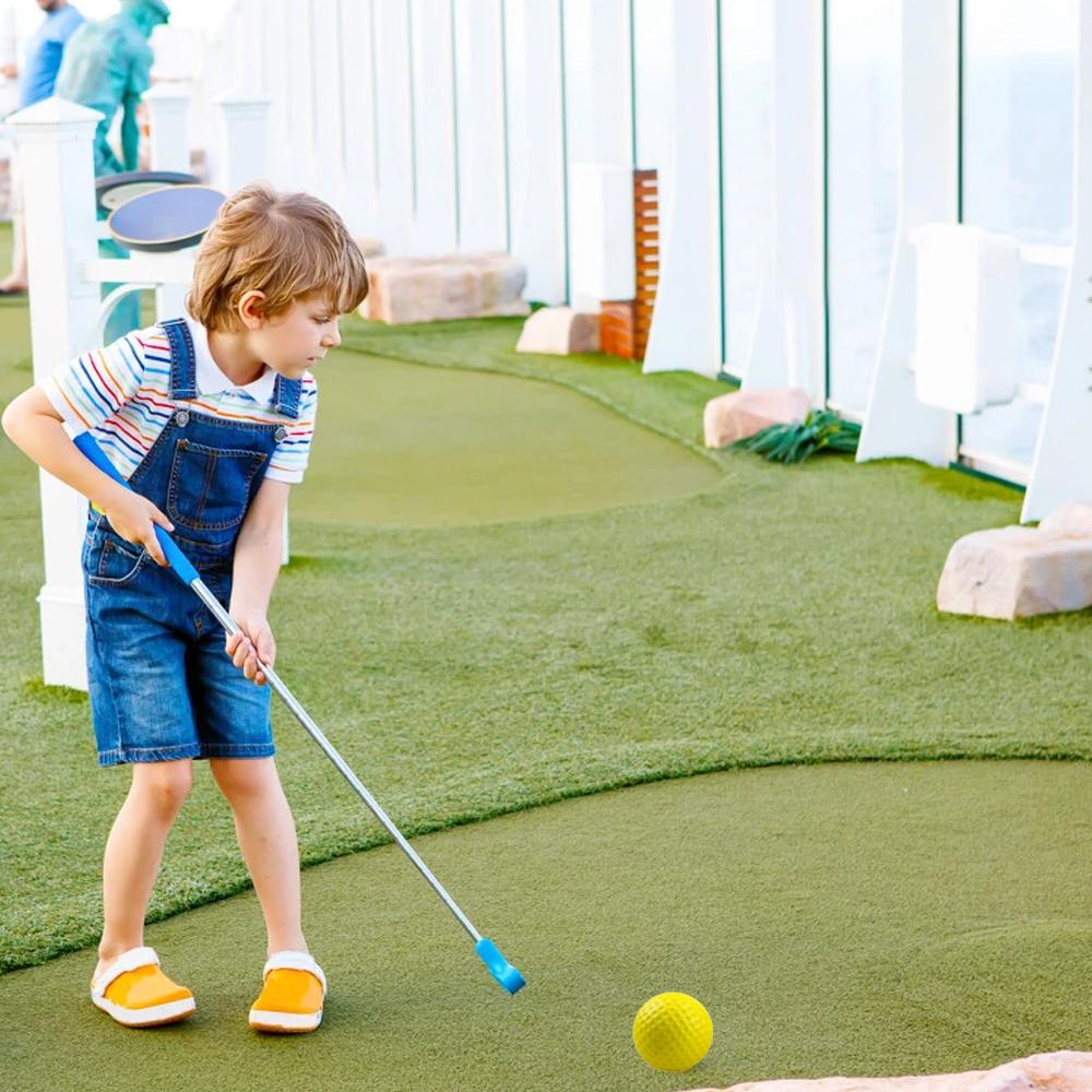 10 pezzi di palline da golf in schiuma PU elastiche per interni ed esterni, per praticare il golf, per bambini, per mettere in pratica le forniture da golf