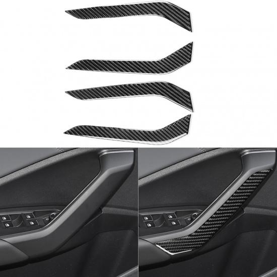 Durable Carbon Fiber Compatible with Volkswagen VW Jetta A7 2019-2025 2020 2021 2022 2023 2024 Accessories Car Gear Shift Control Anti-Scratch Panel