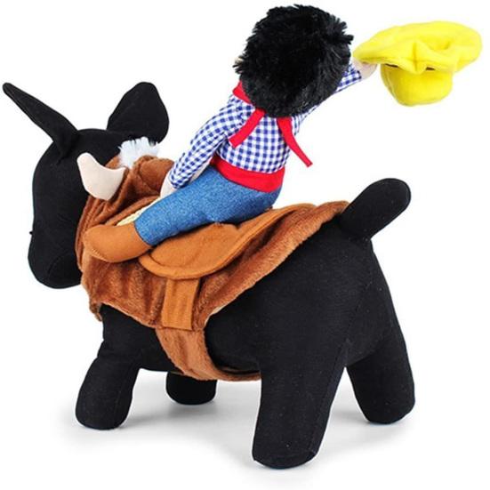 Costume divertente per animali domestici, senza maniche, in cotone, stile cowboy, per cani, accessori per animali domestici