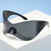 Y2K Designer Oversized Sunglasses Women Men Vintage Steampunk Luxury Sport Rimless Goggles UV400 Protection Trendy