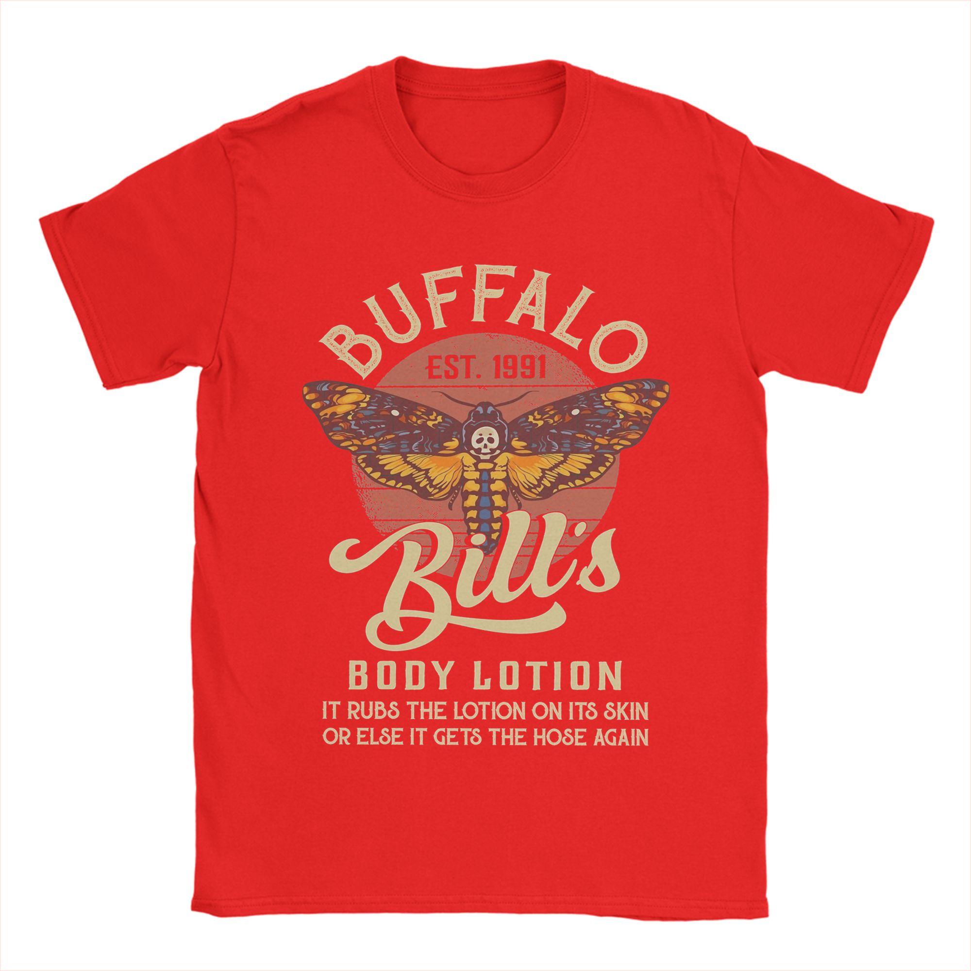 Buffalo Bill Body Lotion Deaths Head Moth TShirt  For Adult Hip Hop Print Tshirt Short Sleeve Y2K Basic Clothing S