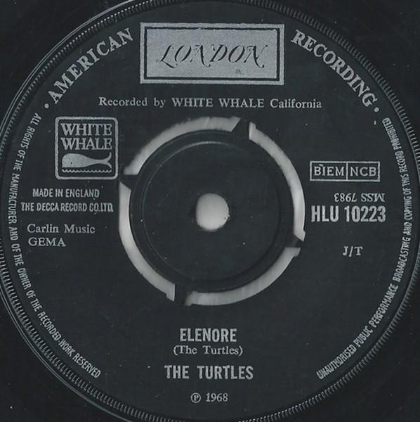 

7inch Record TURTLES - Elenore HLU10223 London Records, 1968 UK Rock Used