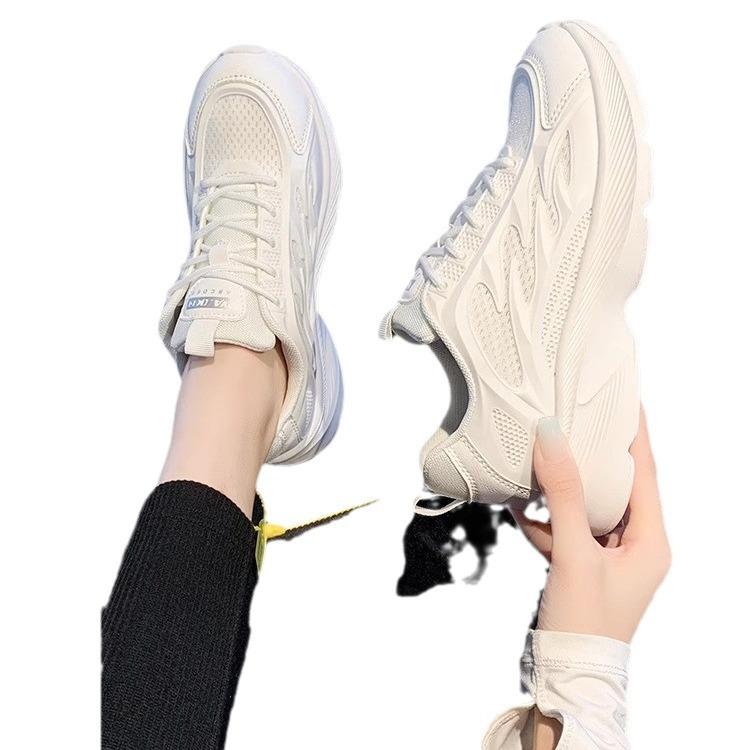 Running Shoes Women's Student 2025 New Trendy Summer Women's Shoes Spring and Summer Lightweight Soft Sole Shock Absorption Comfortable Sports Shoes W