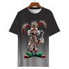 Summer Round Neck 3D Cartoon Rabbit Printed Top Fashionable Casual Short Sleeved Children's Boy T-shirts