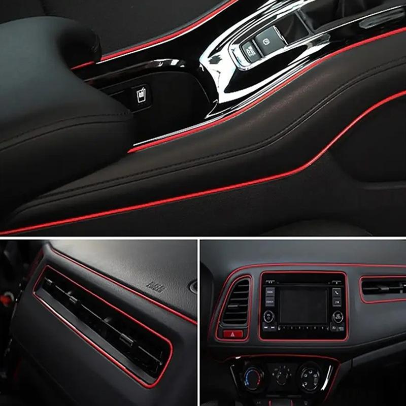 5M Universal Car Moulding Decoration Strips - Flexible Interior Trim for Dashboard Doors Panels - DIY Auto Styling Upgrade Kit