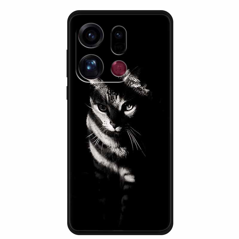 For OPPO Find X9 5G Case Silicone Space Animal TPU Soft Black Cover For OPPO Find X9 Cases FindX9 CPH2797 PLJ110 Cool TPU Cover