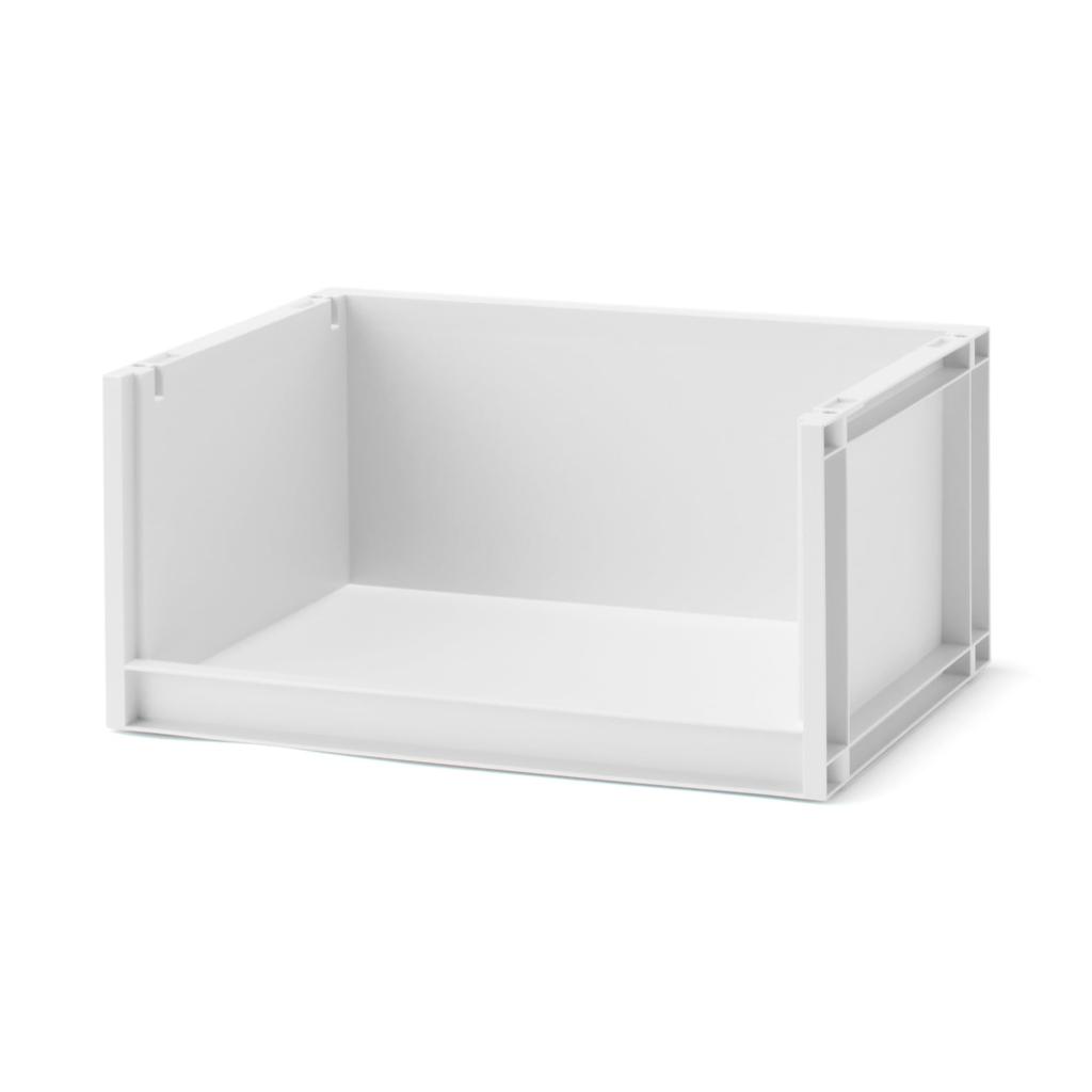 MUJI Recycled Polypropylene Storage Rack, Medium, White/Gray