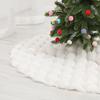 Christmas Tree Skirts Round Plush Xmas Trees Base Cover Carpet Mat Ornaments for Home