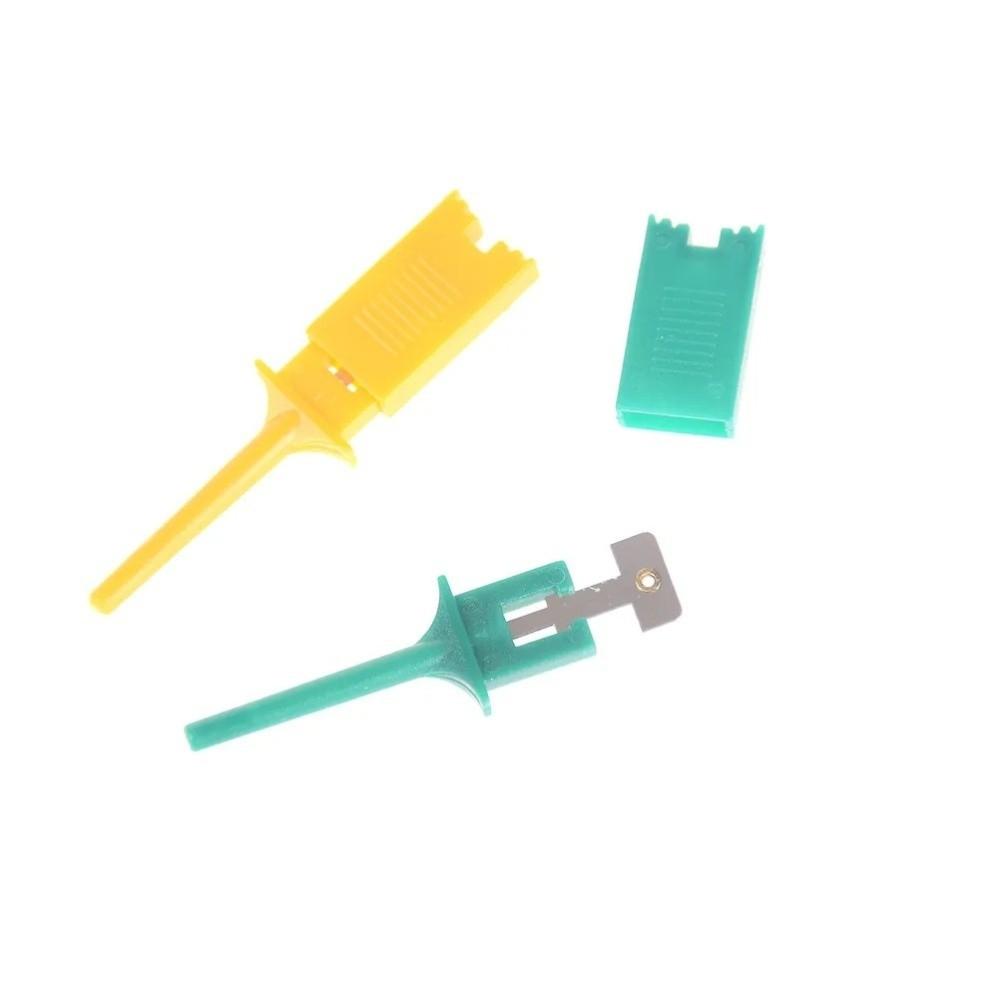 10pcs/Set Flat SMD IC Test Hook 6 Colors Pin Clip Design PCB Probe Electronic Component Tool Component Inspection