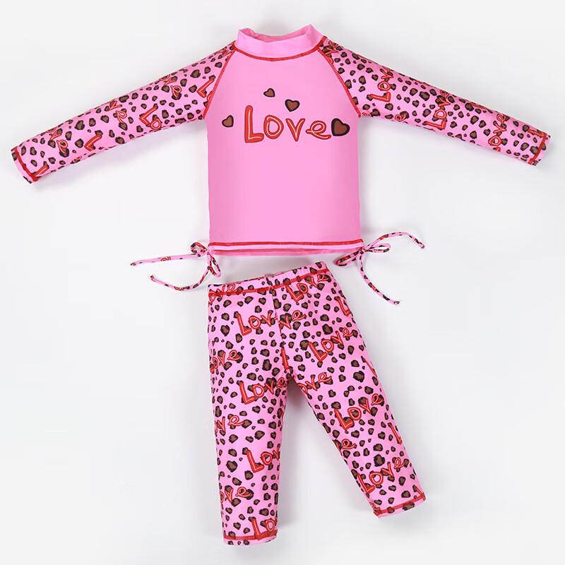 Girls  Long Sleeve Quick-Dry Split Swimsuit 7-8 years old