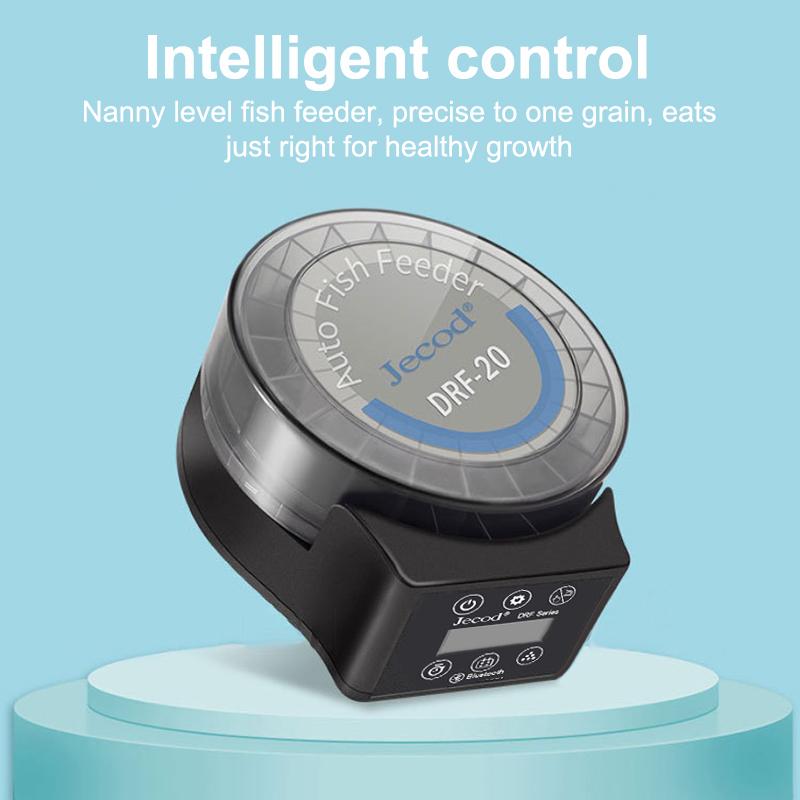 Otomatik Akvaryum Yemliği Uzaktan Kumandalı Zaman Ayarlı Miktarlı Büyük Kapasiteli Yem Dağıtıcı Akvaryum Evcil Balıklar İçin
