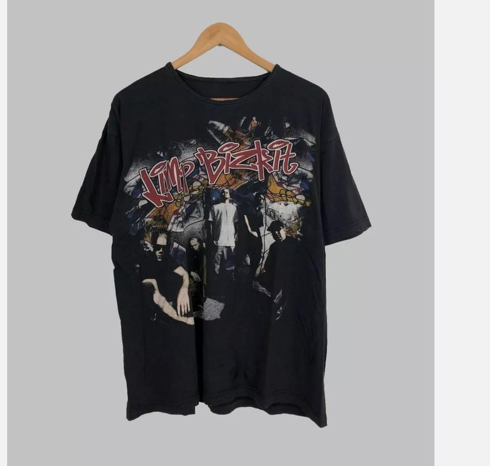 Vtg 00s Limp Bizkit Band Tshirt, Retro Classic Style Black Unisex Tshirt