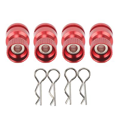 4Pcs Metal RC Body Shell Mount Column Hole Locator Magnetic Car Shell Hole Locator for PC PVC Shell