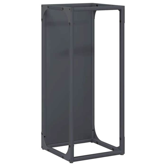 VidaXL Portant de bois chauffage anthracite 25x25x60 cm, support à bûches de cheminée, support à bûches, support à bûches 864261